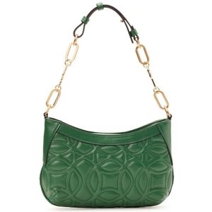 Time and Tru Women's Bryant Quilted Shoulder Bag, Green